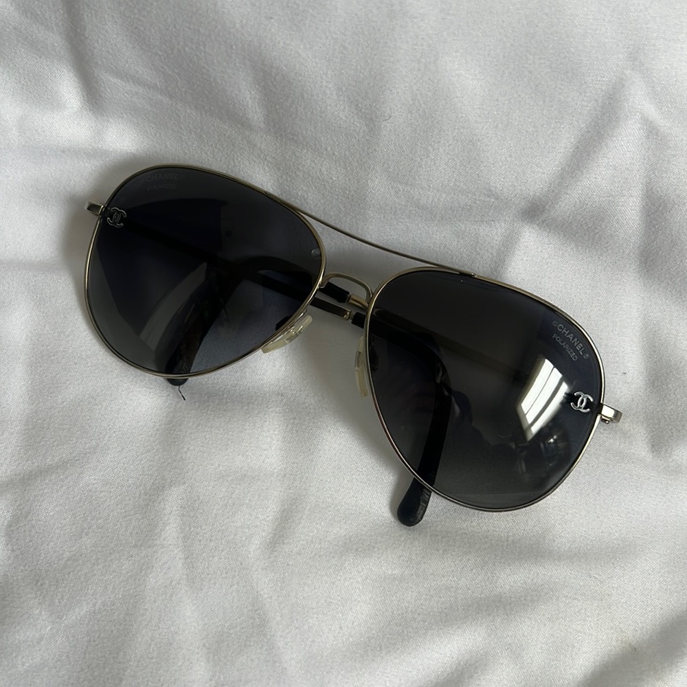 Chanel Pilot Aviator sunglasses